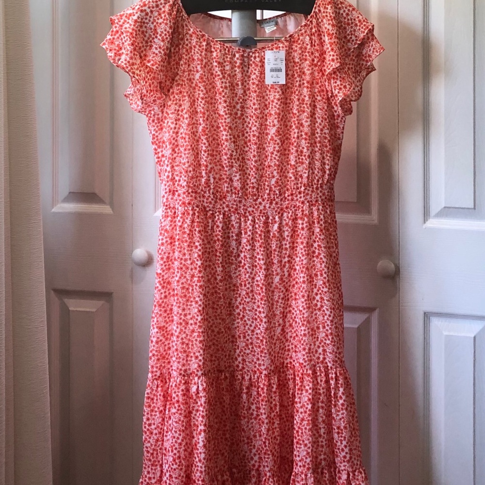 J Crew Tiered Midi Dress